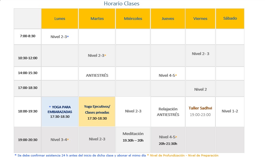 horario sept