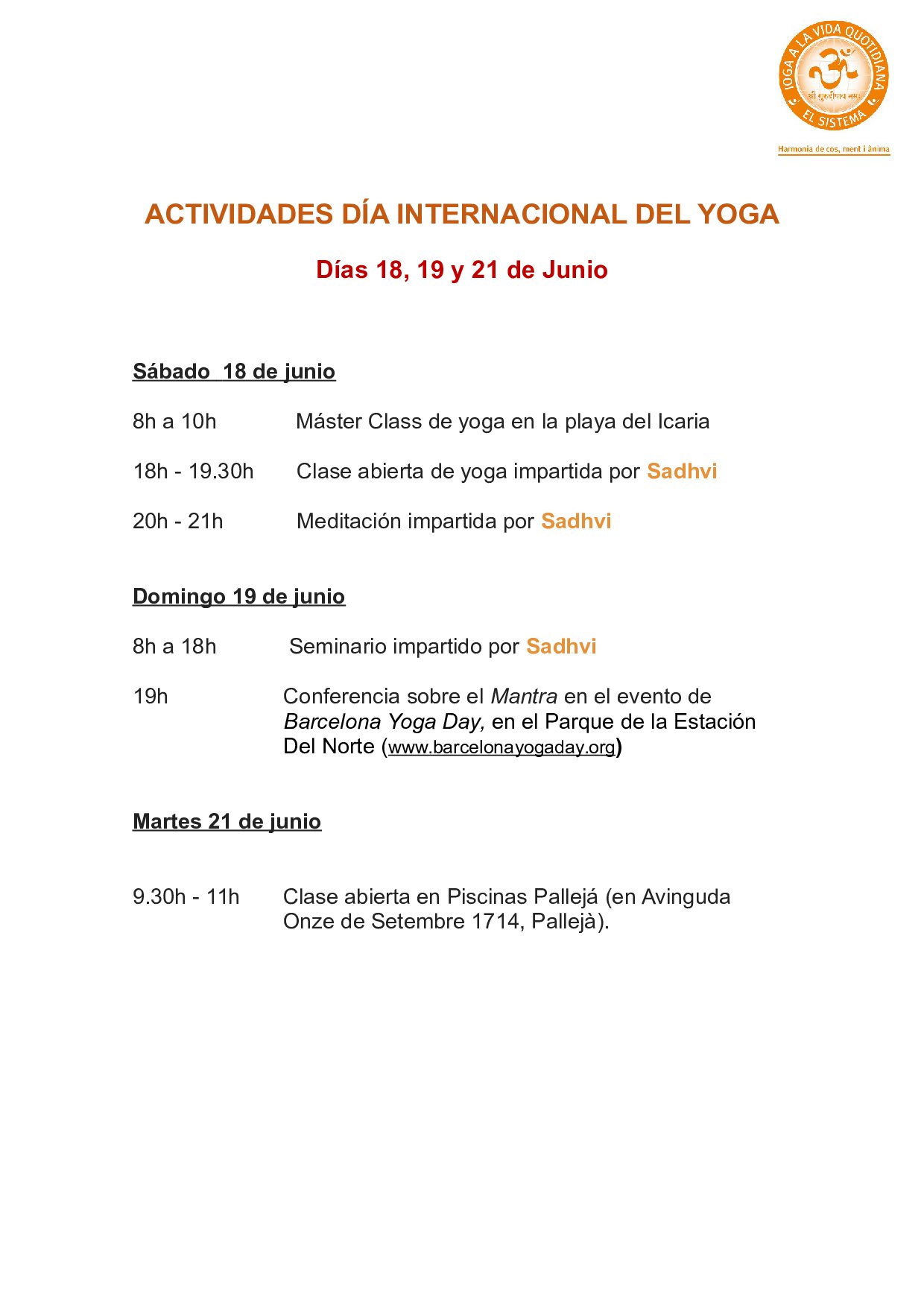 dia internacional del yoga